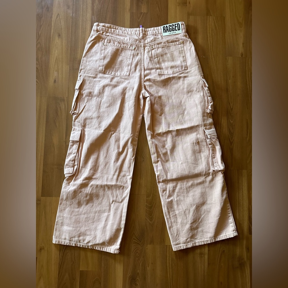 NWT Ragged muted pink jeans size 34 Made in Turkey 💯 cotton - Picture 7 of 8